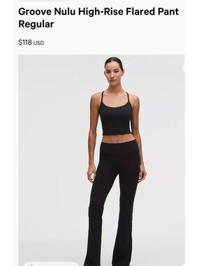 Women’s lululemon Groove Nulu High-Rise Flare Pants Black